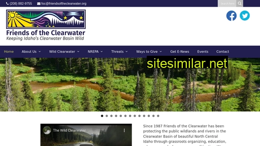 Friendsoftheclearwater similar sites