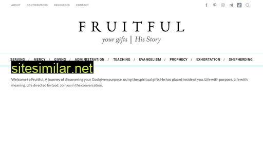fruitfulblog.org alternative sites