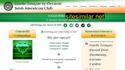 gaelicleagueofdetroit.org alternative sites
