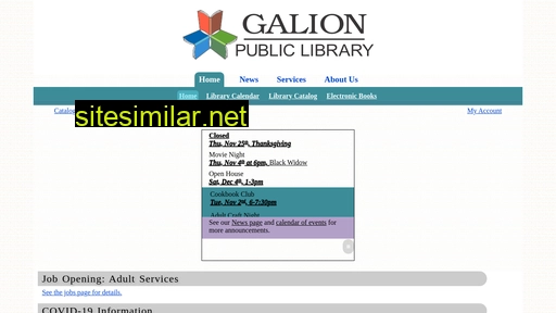 galionlibrary.org alternative sites