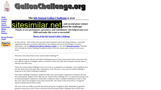 gallonchallenge.org alternative sites