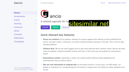 gancio.org alternative sites