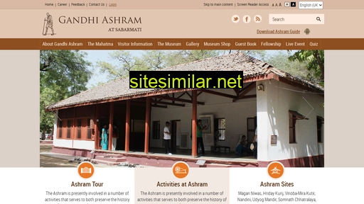 gandhiashramsabarmati.org alternative sites