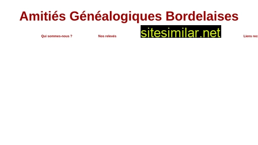 Genealogie-gironde similar sites