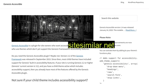 genesis-accessible.org alternative sites