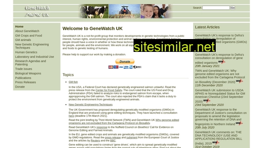 genewatch.org alternative sites