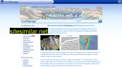 Geomapapp similar sites