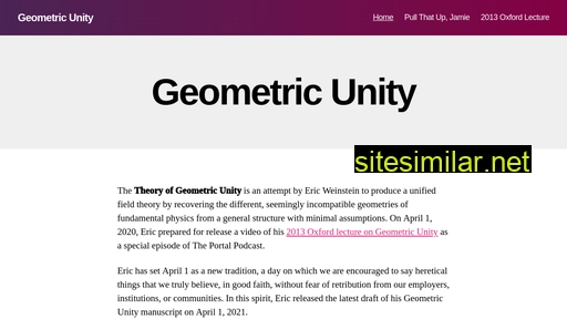 geometricunity.org alternative sites
