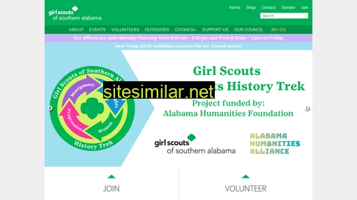 Girlscoutssa similar sites