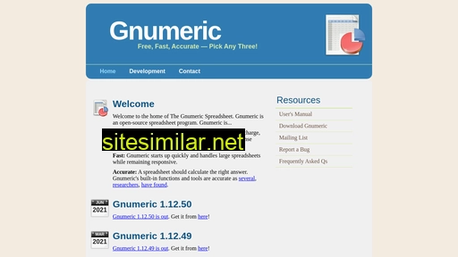 gnumeric.org alternative sites