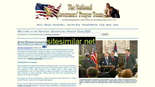 governorsprayerteam.org alternative sites
