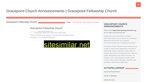 gracepointannouncements.org alternative sites