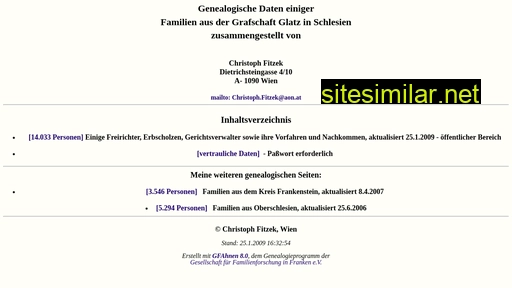 grafschaft-glatz-genealogie.org alternative sites