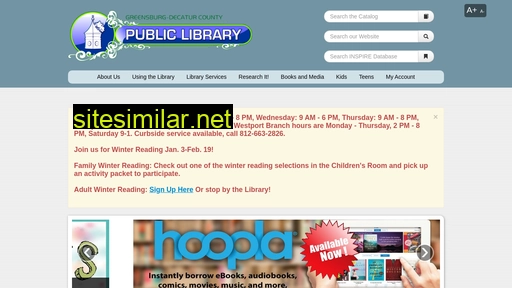 greensburglibrary.org alternative sites