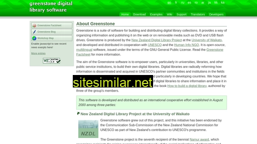 greenstone.org alternative sites