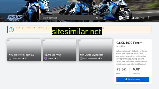 Gsxs1000 similar sites