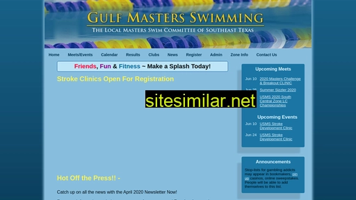 Gulfmastersswimming similar sites