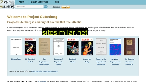 gutenberg.org alternative sites