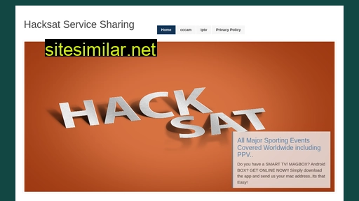 Hack-sat similar sites