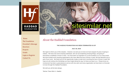 haddadfoundation.org alternative sites