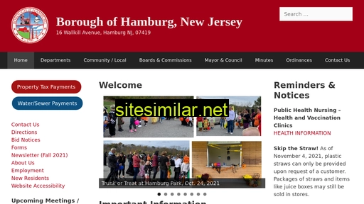 hamburgnj.org alternative sites