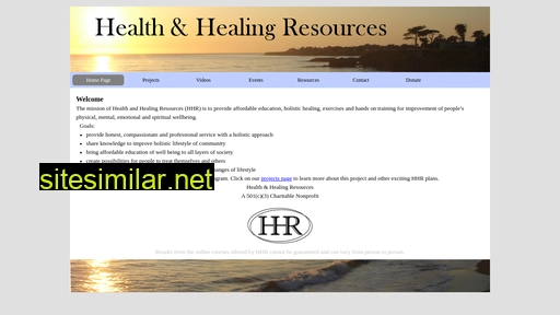 healthandhealingresources.org alternative sites