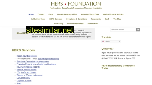 hersfoundation.org alternative sites