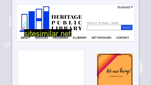 heritagepubliclibrary.org alternative sites