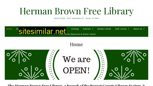 hermanbrownlibrary.org alternative sites