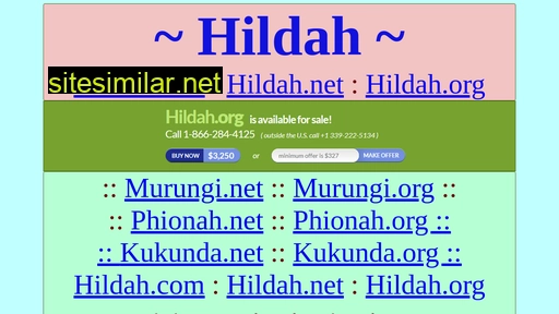 Hildah similar sites