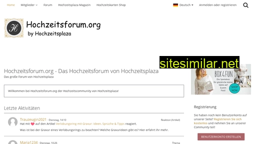 hochzeitsforum.org alternative sites
