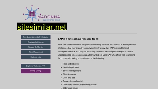 hub.madonna.org alternative sites