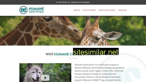 humaneconservation.org alternative sites