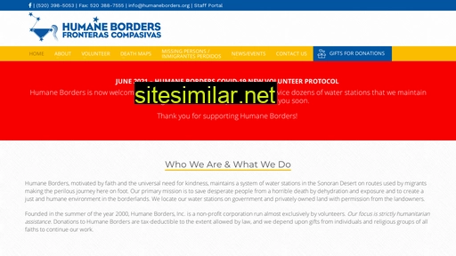 humaneborders.org alternative sites