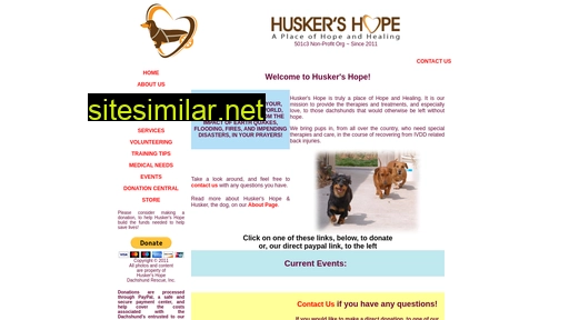 huskershopedachshundrescue.org alternative sites