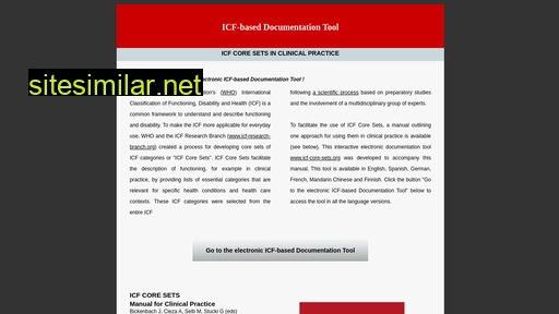 icf-core-sets.org alternative sites