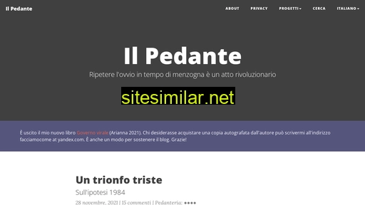 ilpedante.org alternative sites