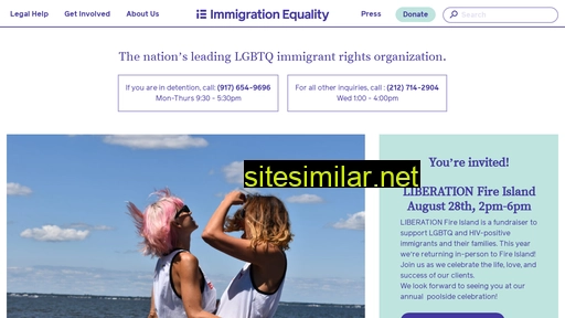 Immigrationequality similar sites