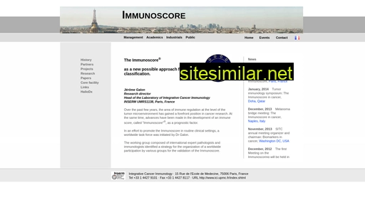 Immunoscore similar sites