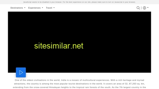 incredibleindia.org alternative sites