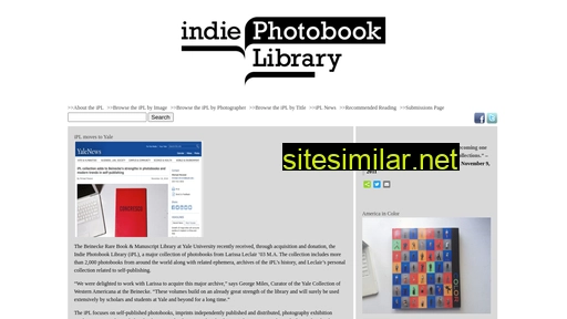 Indiephotobooklibrary similar sites