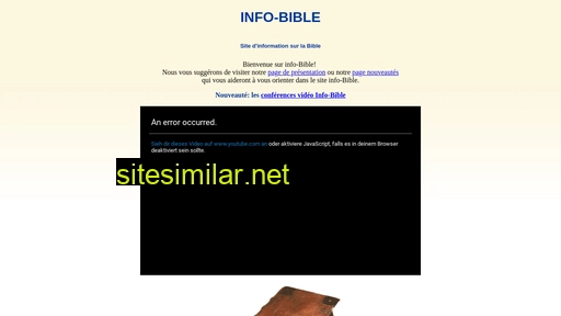 Info-bible similar sites