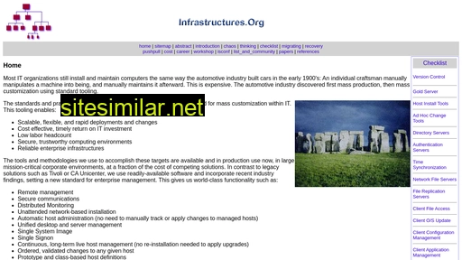 infrastructures.org alternative sites