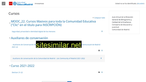 innovamooc.educa.madrid.org alternative sites