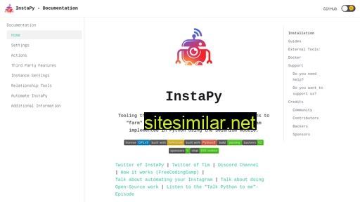instapy.org alternative sites