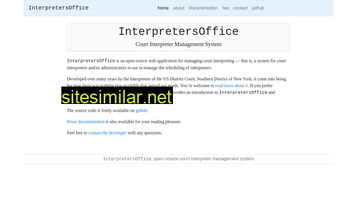 Interpretersoffice similar sites