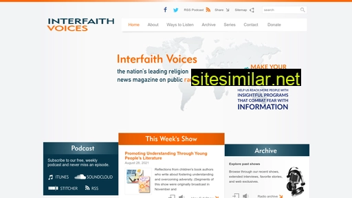 Interfaithradio similar sites