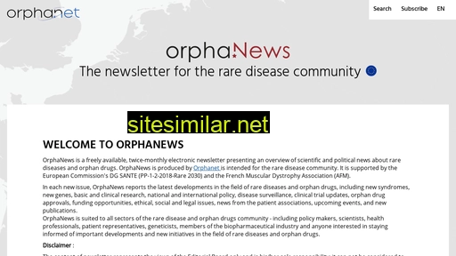 international.orphanews.org alternative sites