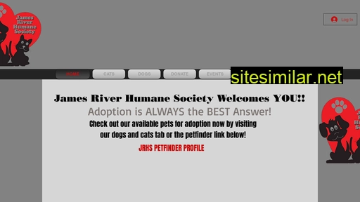 jamesriverhumanesociety.org alternative sites
