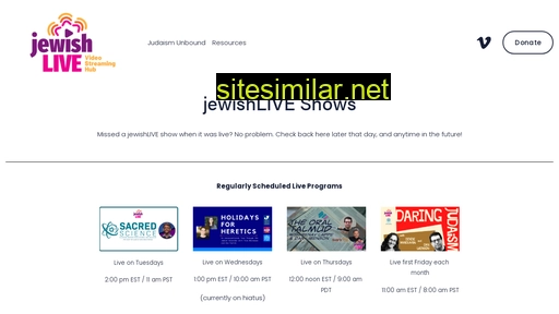 jewishlive.org alternative sites